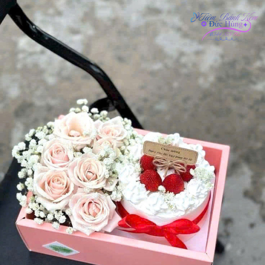 Sét Bánh Và Hoa Tươi